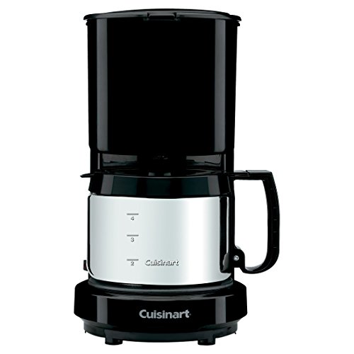 Conair Cuisinart WCM08B 4-Cup Coffeemaker Black with Stainless Steel Carafe