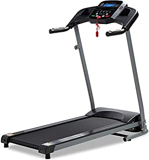 Best Choice Products 800W Folding Electric Treadmill, Motorized Fitness Exercise Machine for Home Gym, Cardio Training w/Wheels, Safety Key, Heart Sensor - Black