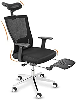 Office Chair, High Back Mesh Desk Chair with 180° Reclining Lumbar Support Armrests Footrest Headrest, Height Adjustable Ergonomic Computer Chair BIFMA Certified (High-Back)