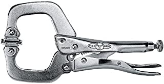 IRWIN VISE-GRIP C Clamp, Locking with Swivel Pads, 4-inch (165)