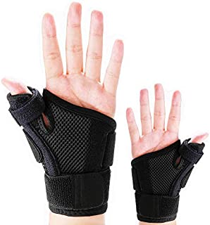 Thumb Splint with Wrist Support Brace-Thumb Brace for Carpal Tunnel or Tendonitis Pain Relief,Wrist Brace Fits Both Left and Right Hands,Thumb Spica Splint Stabilizer for Men or Women