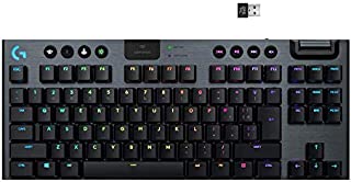 Logitech G915 TKL Tenkeyless Lightspeed Wireless RGB Mechanical Gaming Keyboard, Low Profile Switch Options, LIGHTSYNC RGB, Advanced Wireless and Bluetooth Support - Linear