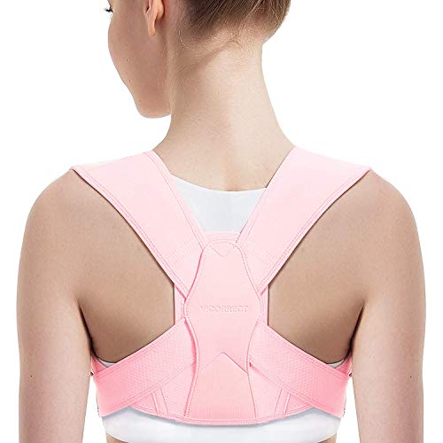 Posture Corrector for Women and Men, Vicorrect Adjustable Upper Back Brace for Clavicle Support and Providing Pain Relief from Neck, Shoulder, and Upper Back M(27