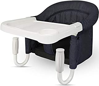 TOONOON Hook On Chair, Fast Table Chair and Clip on Table High Chair, Fold-Flat Storage Tight Fixing Portable Baby Feeding Seat for Baby Toddler Washable with Dining Tray for Travel or Restaurants