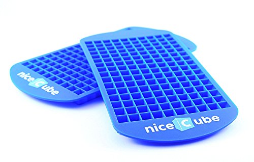 niceCube Mini Ice Cube Trays - Great for Small Crushed Ice - Silicone Ice Tray Molds, 2 Pack