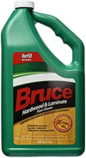 Bruce Hardwood and Laminate Floor Cleaner for All No-Wax Urethane Finished Floors Refill 64oz FamilyValue 2Pack (64oz)-TQK-Bruce