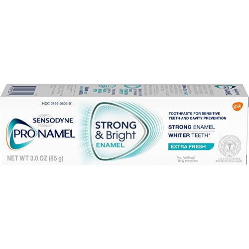 Sensodyne Pronamel Strong and Bright Enamel Toothpaste for Sensitive Teeth, to Reharden and Strengthen Enamel, Extra Fresh - 3 Ounces