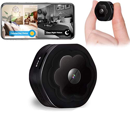 Hidden Spy Camera WiFiWireless Mini Spy Camera HD 1080P Security Camera for HomeSmall Portable Nanny Cam with Night Vision Motion Detection, iOS/Android APP Remote View