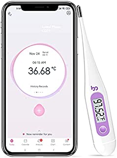 Digital Basal Thermometer, 1/100th Degree High-Precision Oral Thermometer with Memory Recall, Waterproof Body Thermometer for Fever, Accurate Digital Thermometer