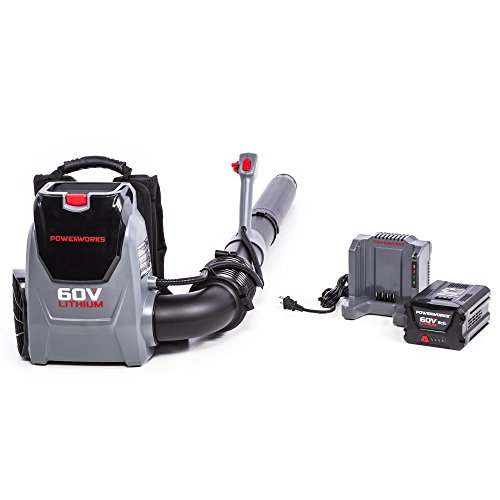 POWERWORKS 60V Backpack Blower, 5.0Ah Battery and Charger Included BPB60L510PW