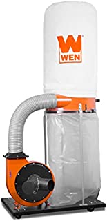 WEN 3403 2-Horsepower 1,500 CFM 16-Amp Woodworking Dust Collector with 50-Gallon Collection Bag and Mobile Base