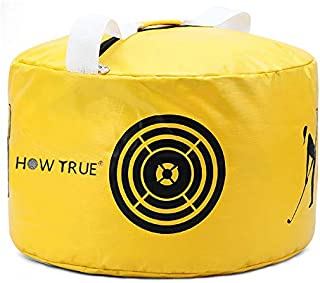 HOW TRUE Golf Smash Bag Golf Impact Swing Trainer, Yellow