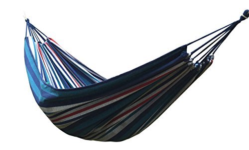 HONIISH Outdoor Leisure Double 2 Person Canvas Hammocks 450lbs Ultralight Camping Hammock