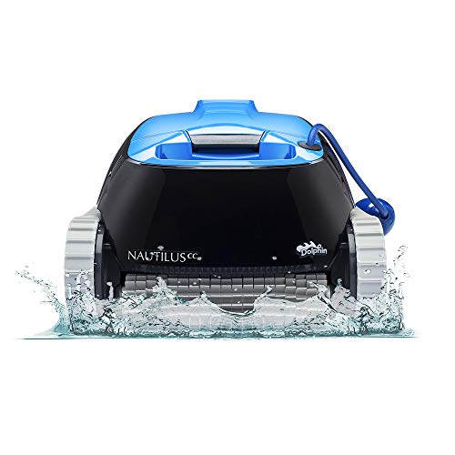 DOLPHIN Nautilus CC Robotic Pool [Vacuum] Cleaner - Ideal for Above/In Ground Swimming Pools up to 33 Feet - Powerful Suction to Pick up Small Debris - Easy to Clean Top Load Filter Basket