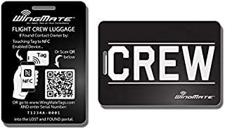 WingMate Titan Smart Passive Tracking CREW Luggage Tag with Web App! Extra Durable Crew Tag