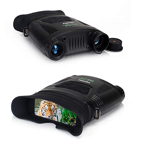 Night Vision Binoculars - 3.8-7.6X Light Weight Handed Infrared Night Vision Hunting Binoculars with Comfortable Large Viewing Screen Can Take Day or Night Photos and Videos
