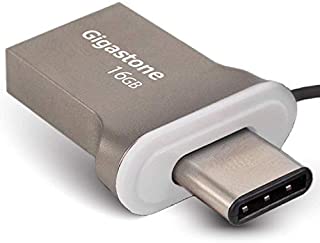 Gigastone 16GB USB Flash Drive, USB3.0 and USB Type C OTG Dual Port Memory Stick