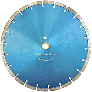 Meacase 12 inch Segmented Diamond Saw Blade for Concrete Masonry Brick Block Stone with 1''-20mm Arbor