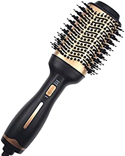 Hot Air Brush ,Hair Dryer Brush, Professional Hair Dryer & Volumizer 3 in 1 Upgrade Anti-Scald Negative Ionic Technology Hair Straightener Brush,Salon Negative Ion Ceramic Electric Blow Dryer