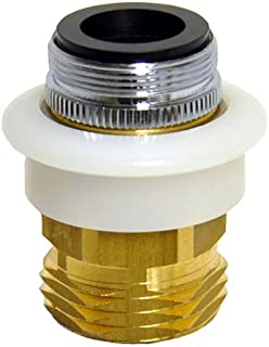 DANCO Dishwasher Snap Coupling Adapter, 15/16 in.-27M or 55/64 in.-27F x 3/4 in. GHTM, Brass (10521), Brass/Antique Brass