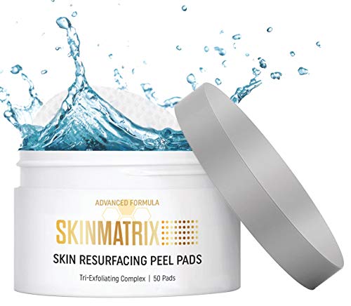 Anti-Aging Resurfacing Exfoliating Chemical Peel Pads- Smooth Fine Lines, Wrinkles, Skin Roughness. Dark Spot Corrector to Brighten & Lighten Complexion with Salicylic, Lactic, Mandelic Acid.