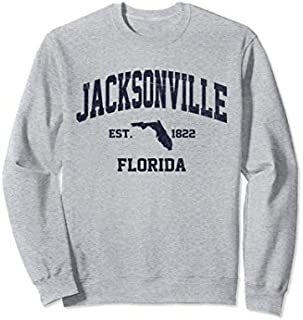 Jacksonville Florida FL USA vintage state Athletic style Sweatshirt