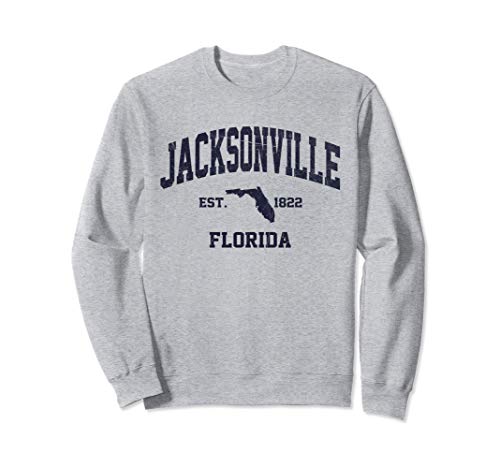 Jacksonville Florida FL USA vintage state Athletic style Sweatshirt