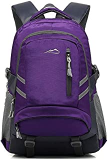 School Backpack BookBag for Student College Travel Hiking Fit Laptop Up to 15.6 Inch (Purple)