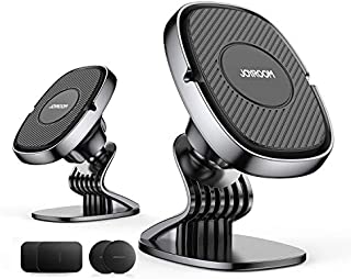 2 Pack6 Strong Magnets Magnetic Car Phone Mount Holder, Universal Cell Phone Holder for Car Dashboard, 360° Rotation Car Smartphone Cradle Fit for iPhone 11 Pro Max/Xs Max/XR/X