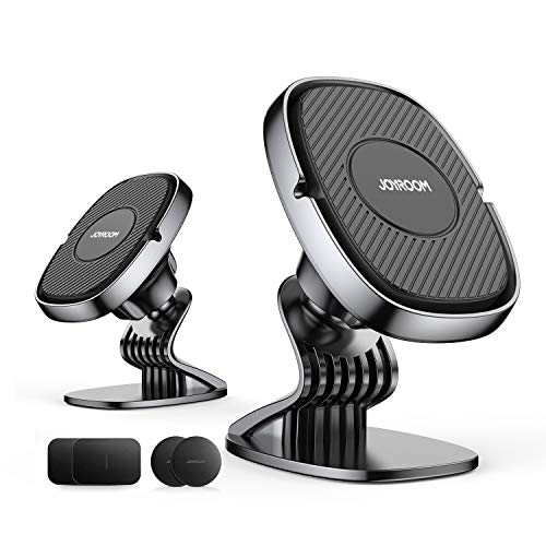 2 Pack6 Strong Magnets Magnetic Car Phone Mount Holder, Universal Cell Phone Holder for Car Dashboard, 360° Rotation Car Smartphone Cradle Fit for iPhone 11 Pro Max/Xs Max/XR/X