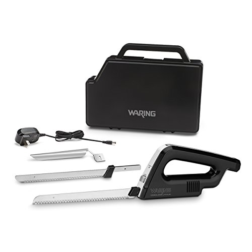 Waring Commercial Rechargeable/Cordless Electric Knife, Black