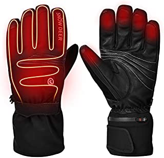 Heated Gloves,Motorcycle Gloves,7.4V 2200MAH Electric Rechargable Battery Gloves for Men Women,Winter Riding Cycling Hunting Fishing Ski Warm Insulated Mitten Glove Hand Warmer for Raynaud Arthritis