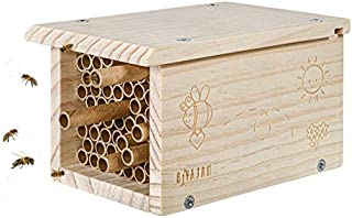 Rivajam Build a Bee House DIY Woodworking Project | Solitary Mason Bee House Nesting Box Wood Building Kit & Tools | Garden Arts & Crafts Activities for Toddler Boys & Girls Kids Teens Adults & Family