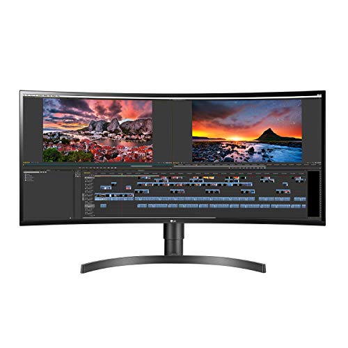 LG 34WN80C-B 34 inch 21:9 Curved UltraWide WQHD IPS Monitor with USB Type-C Connectivity sRGB 99 Percentage Color Gamut and HDR10 Compatibility, Black