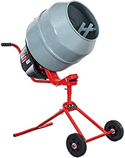 XtremepowerUS 4.6 cu/ft. Portable Electric Concrete Mixer Cement Mixing Barrow Machine Mix Mortar Handle W/Wheel 550W