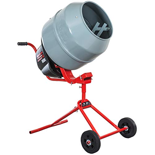 XtremepowerUS 4.6 cu/ft. Portable Electric Concrete Mixer Cement Mixing Barrow Machine Mix Mortar Handle W/Wheel 550W