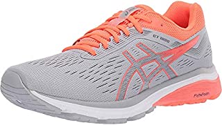 ASICS Women's GT-1000 7 Running Shoes, 9M, MID Grey/Flash Coral