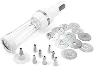 Cuisinart CCP-10 Electric Cookie Press with 12 Discs and 8 Decorating Tips, White