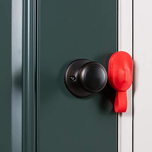 MUIN Travel Portable Door Lock Device for Home Security and Personal Protection (Red)