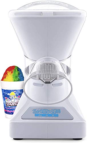 Little Snowie Max Snow Cone Machine - Premium Shaved Ice Maker, With Powder Sticks Syrup Mix, 6-Stick Kit