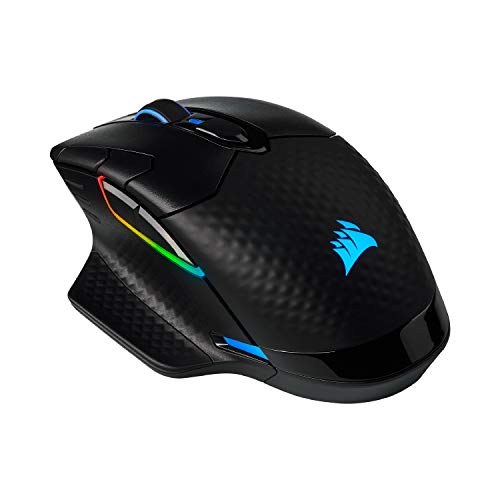 Corsair Dark Core RGB Pro SE, Wireless FPS/MOBA Gaming Mouse with Slipstream Technology, Black, Backlit RGB LED, 18000 DPI, Optical, Qi Wireless Charging Certified