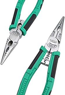 Long Needle Nose Pliers Heavy Duty Lineman's Pliers with Wire Stripper/Crimper/Wire Cutter Function 8