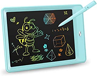 KOKODI LCD Writing Tablet, 10 Inch Colorful Toddler Doodle Board Drawing Tablet, Erasable Reusable Electronic Drawing Pads, Educational and Learning Toy for 2-6 Years Old Boy and Girls (Blue)