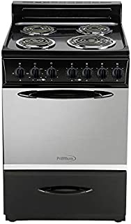 Premium 4 Elements Free Standing Electric Range 24'' 2.9 Cu Ft, Black