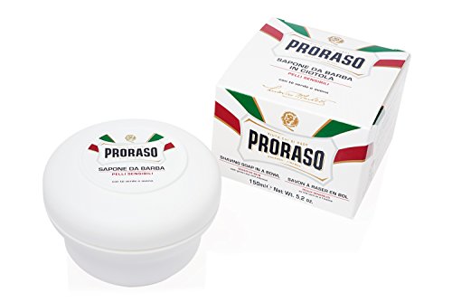 Proraso Shaving Soap in a Bowl, Sensitive Skin, 5.2 Oz