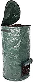 GWQDJ 2pcs Compost Bag, Compost Bin Clean,Waste Composter Grow Bag, Environmental PE Planter Kitchen Waste Disposal Organic Compost Bag, 45x80cm