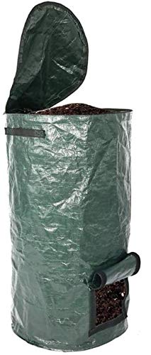 GWQDJ 2pcs Compost Bag, Compost Bin Clean,Waste Composter Grow Bag, Environmental PE Planter Kitchen Waste Disposal Organic Compost Bag, 45x80cm