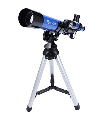 MaxUSee Kids Telescope 400x40mm with Tripod & Finder Scope, Portable Telescope for Kids & Beginners, Travel Telescope with 3 Magnification Eyepieces and Moon Mirror