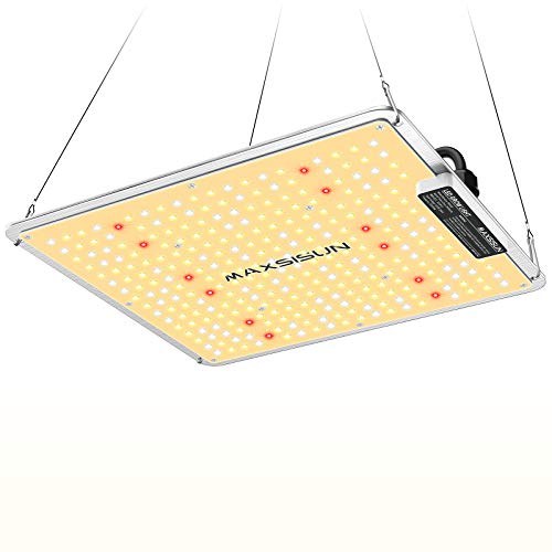 Grow Light, MAXSISUN PB 1000 LED Grow Lights for Indoor Plants Full Spectrum, High-Performance Plant Growing Lamps with Samsung Diodes and Sosen Driver for a 2x2 Grow Tent Veg and Flowering