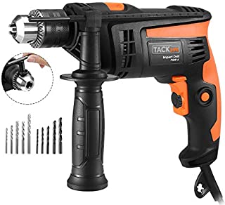 Hammer Drill, TACKLIFE Corded Drill 1/2 Inch, 2800RPM, 44800BPM Dual Drill Mode, Variable Speed Trigger, 360° Rotatable Handle, Speed Setting Knob for Wood, Steel, Masonry-PID01A